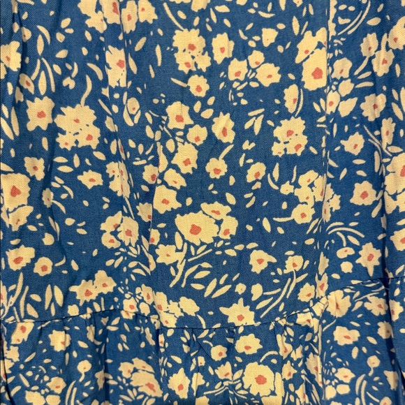 Blue Floral one-shoulder Dress - Picture 4 of 5